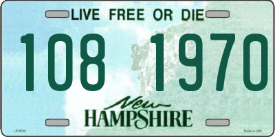 NH license plate 1081970