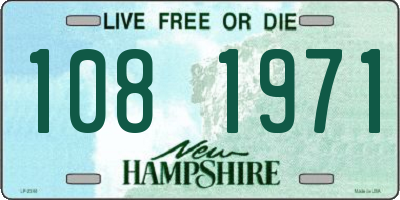 NH license plate 1081971