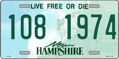 NH license plate 1081974