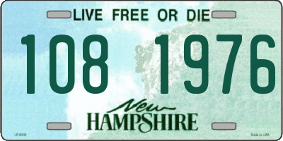 NH license plate 1081976