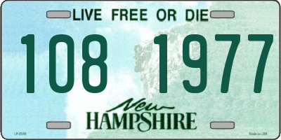 NH license plate 1081977