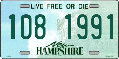 NH license plate 1081991
