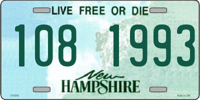 NH license plate 1081993