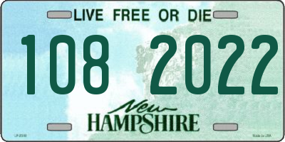 NH license plate 1082022