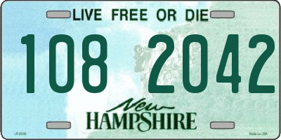 NH license plate 1082042