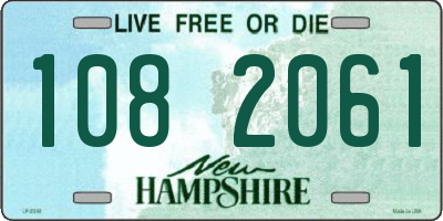 NH license plate 1082061