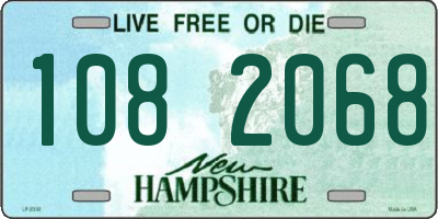 NH license plate 1082068
