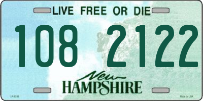 NH license plate 1082122