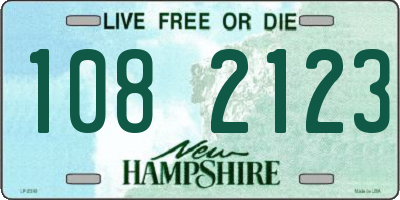 NH license plate 1082123