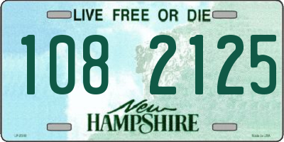 NH license plate 1082125