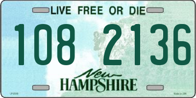 NH license plate 1082136