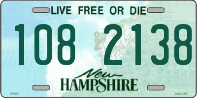 NH license plate 1082138