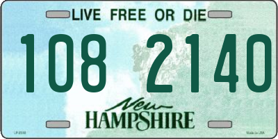 NH license plate 1082140