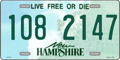 NH license plate 1082147