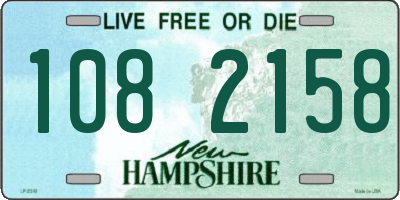 NH license plate 1082158