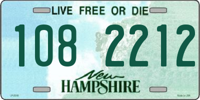 NH license plate 1082212
