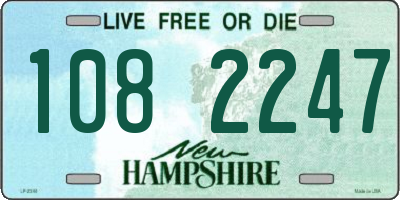 NH license plate 1082247
