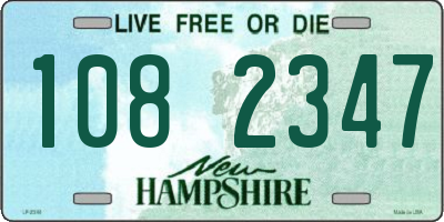 NH license plate 1082347