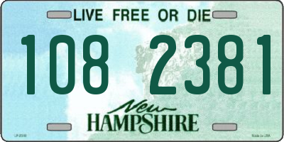 NH license plate 1082381