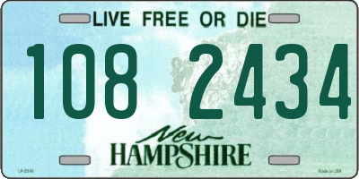 NH license plate 1082434