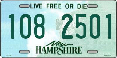 NH license plate 1082501