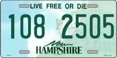 NH license plate 1082505