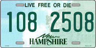NH license plate 1082508