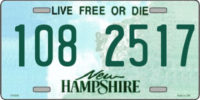 NH license plate 1082517