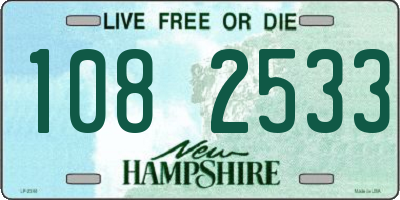 NH license plate 1082533