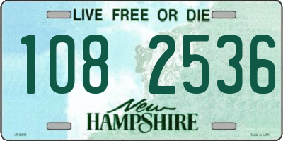 NH license plate 1082536