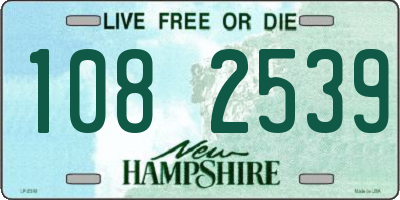 NH license plate 1082539