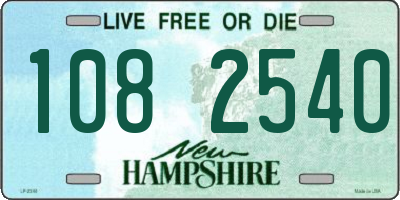 NH license plate 1082540