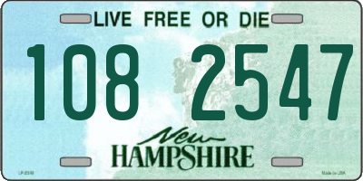 NH license plate 1082547