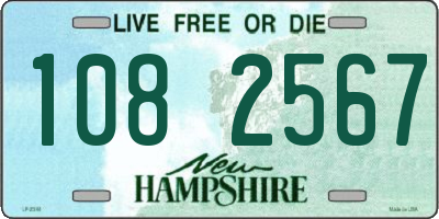NH license plate 1082567