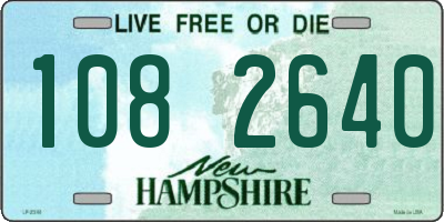 NH license plate 1082640