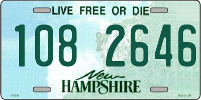 NH license plate 1082646