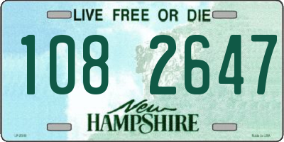 NH license plate 1082647