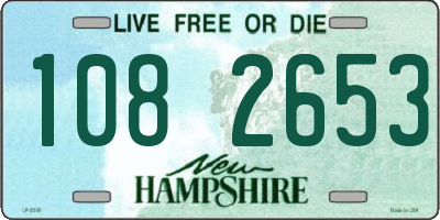 NH license plate 1082653