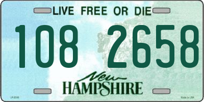 NH license plate 1082658