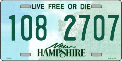 NH license plate 1082707