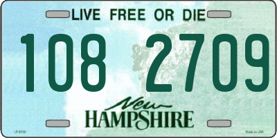 NH license plate 1082709