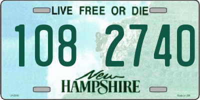 NH license plate 1082740