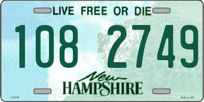 NH license plate 1082749