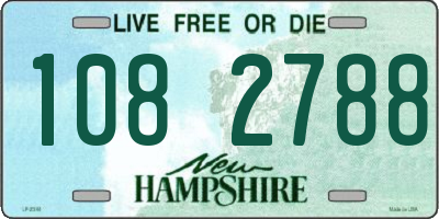 NH license plate 1082788
