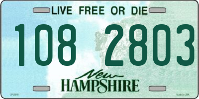 NH license plate 1082803