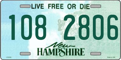 NH license plate 1082806