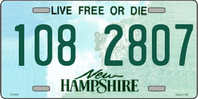 NH license plate 1082807