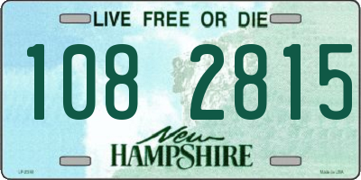 NH license plate 1082815