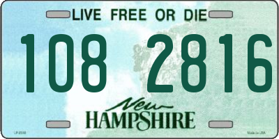 NH license plate 1082816