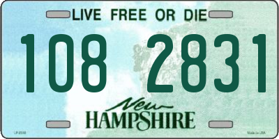 NH license plate 1082831